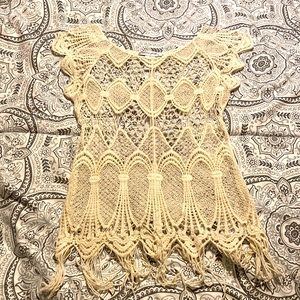 Ultra Pink, size small. Cream top.